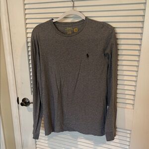 Polo by Ralph Lauren Gray Long Sleeve Crewneck Shirt